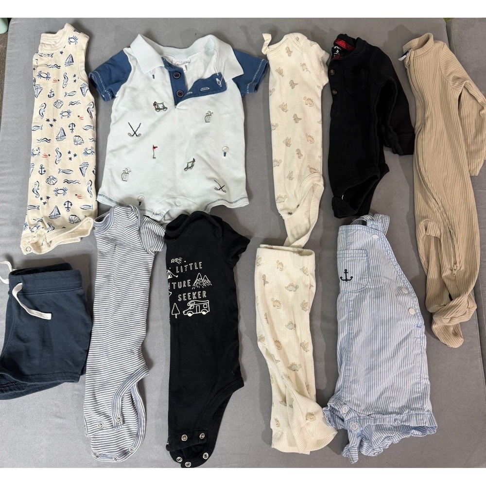 Baby Boy 3-6 Months Outfits Clothes Pants Lot Of 10 Mixed Brands MUDPIE Golf